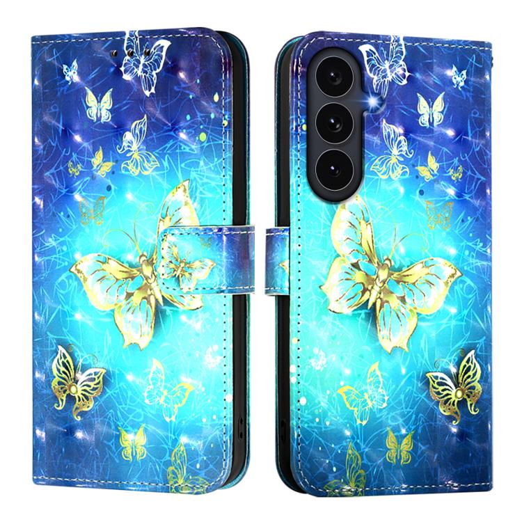 3D Painting Horizontal Flip Leather Phone Case, For Galaxy S26 FE 5G, For Samsung Galaxy S26+ 5G, For Samsung Galaxy S25 Edge 5G