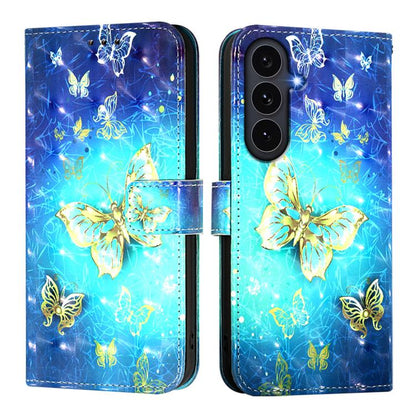 3D Painting Horizontal Flip Leather Phone Case, For Galaxy S26 FE 5G, For Samsung Galaxy S26+ 5G, For Samsung Galaxy S25 Edge 5G
