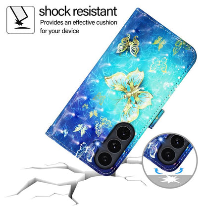 3D Painting Horizontal Flip Leather Phone Case, For Galaxy S26 FE 5G, For Samsung Galaxy S26+ 5G, For Samsung Galaxy S25 Edge 5G