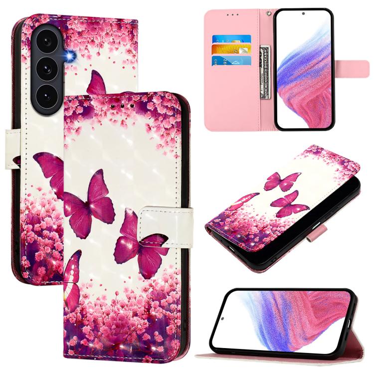 3D Painting Horizontal Flip Leather Phone Case, For Galaxy S26 FE 5G, For Samsung Galaxy S26+ 5G, For Samsung Galaxy S25 Edge 5G