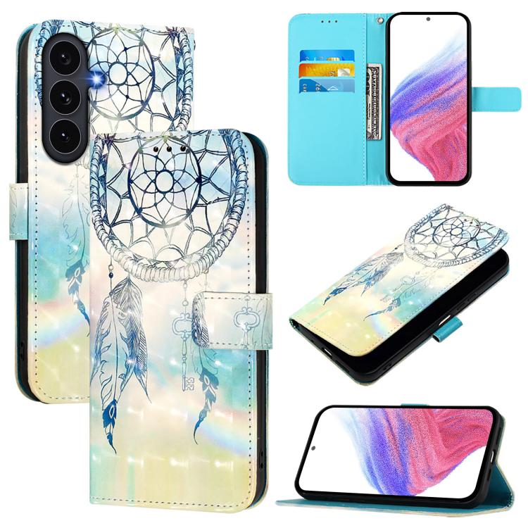 3D Painting Horizontal Flip Leather Phone Case, For Galaxy S26 FE 5G, For Samsung Galaxy S26+ 5G, For Samsung Galaxy S25 Edge 5G