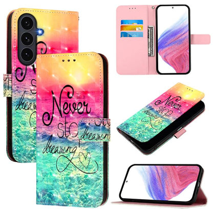 3D Painting Horizontal Flip Leather Phone Case, For Galaxy S26 FE 5G, For Samsung Galaxy S26+ 5G, For Samsung Galaxy S25 Edge 5G