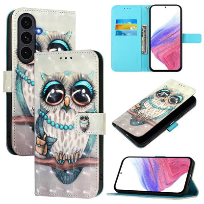 3D Painting Horizontal Flip Leather Phone Case, For Galaxy S26 FE 5G, For Samsung Galaxy S26+ 5G, For Samsung Galaxy S25 Edge 5G