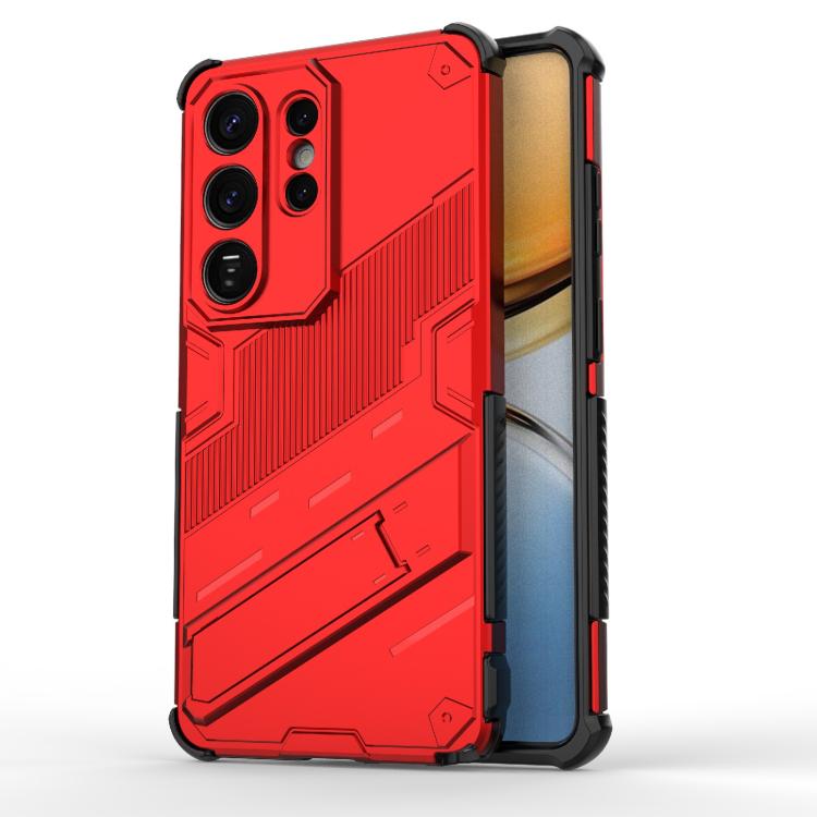 Punk Armor 2 in 1 PC + TPU Shockproof Phone Case with Invisible Holder, For Samsung Galaxy S26+ 5G, For Samsung Galaxy S26 Edge 5G, For Samsung Galaxy S26 Ultra 5G