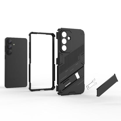 Punk Armor 2 in 1 PC + TPU Shockproof Phone Case with Invisible Holder, For Samsung Galaxy S26+ 5G, For Samsung Galaxy S26 Edge 5G, For Samsung Galaxy S26 Ultra 5G