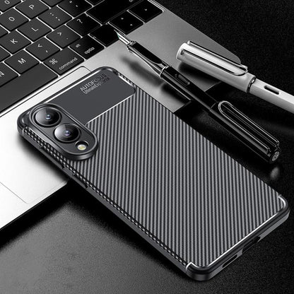 Carbon Fiber Texture Shockproof TPU Phone Case, For Samsung Galaxy S25 Edge 5G, For Samsung Galaxy S25 5G, For Samsung Galaxy S25+ 5G, For Samsung Galaxy S25 Ultra 5G, For Samsung Galaxy S24 FE 5G