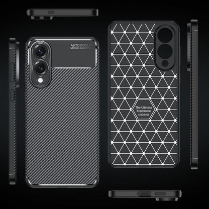 Carbon Fiber Texture Shockproof TPU Phone Case, For Samsung Galaxy S25 Edge 5G, For Samsung Galaxy S25 5G, For Samsung Galaxy S25+ 5G, For Samsung Galaxy S25 Ultra 5G, For Samsung Galaxy S24 FE 5G