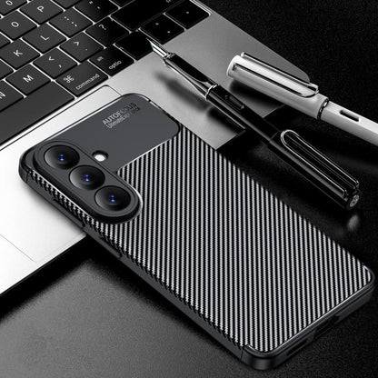 Carbon Fiber Texture Shockproof TPU Phone Case, For Samsung Galaxy S26+ 5G, For Samsung Galaxy S26 Ultra 5G, For Samsung Galaxy S26 5G, For Samsung Galaxy S25 Edge 5G, For Samsung Galaxy S25 5G, For Samsung Galaxy S25+ 5G, For Samsung Galaxy S25 Ultra ...