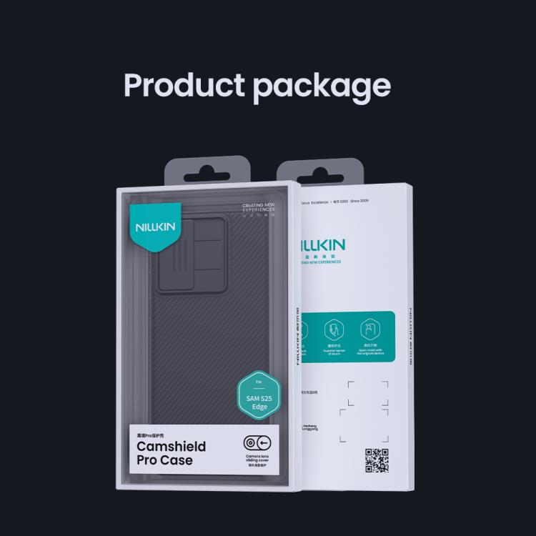 NILLKIN Black Mirror Pro Series Camshield PC Phone Case, For Samsung Galaxy S25 Edge 5G, For Samsung Galaxy S25 5G, For Samsung Galaxy S25+ 5G, For Samsung Galaxy S25 Ultra 5G, For Samsung Galaxy S24 FE 5G