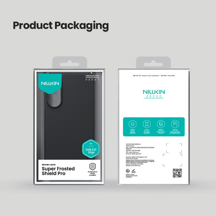 NILLKIN Frosted Shield Pro PC + TPU Phone Case, For Samsung Galaxy S25 Edge 5G, For Samsung Galaxy S25 5G, For Samsung Galaxy S25+ 5G, For Samsung Galaxy S24 FE 5G