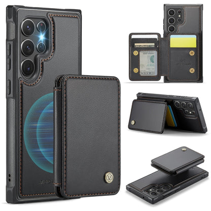 JEEHOOD J05 Business Magnetic Style RFID Leather Phone Case, For Samsung Galaxy S20 FE, For Samsung Galaxy S22 Ultra 5G