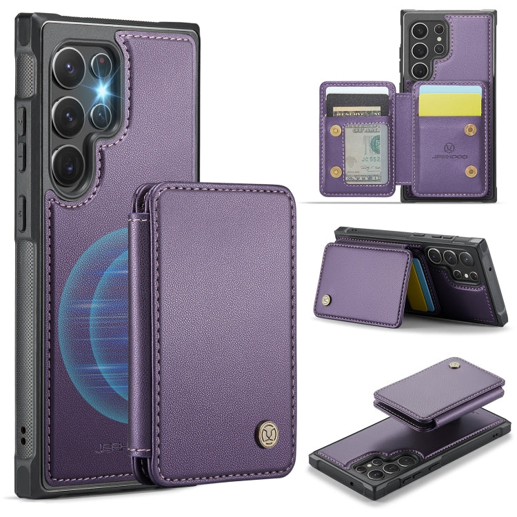 JEEHOOD J05 Business Magnetic Style RFID Leather Phone Case, For Samsung Galaxy S20 FE, For Samsung Galaxy S22 Ultra 5G