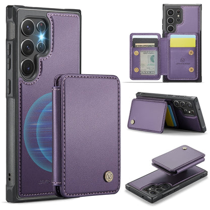 JEEHOOD J05 Business Magnetic Style RFID Leather Phone Case, For Samsung Galaxy S20 FE, For Samsung Galaxy S22 Ultra 5G