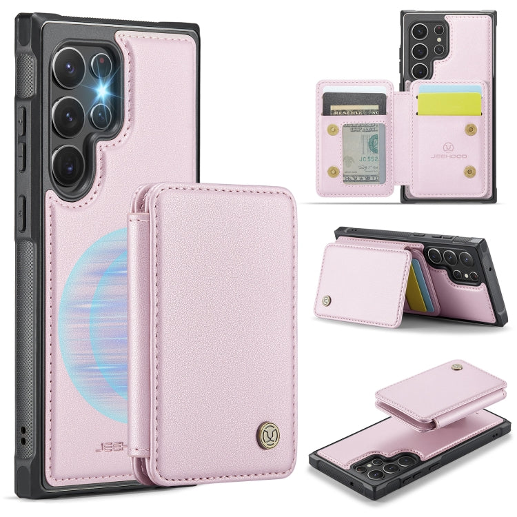 JEEHOOD J05 Business Magnetic Style RFID Leather Phone Case, For Samsung Galaxy S20 FE, For Samsung Galaxy S22 Ultra 5G