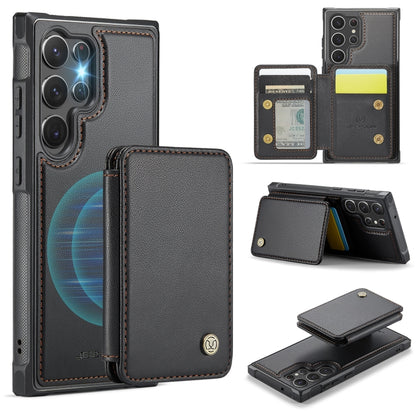 JEEHOOD J05 Business Magnetic Style RFID Leather Phone Case, For Samsung Galaxy S23 FE 5G, For Samsung Galaxy S23 Ultra 5G, For Samsung Galaxy S20 FE, For Samsung Galaxy S22 Ultra 5G