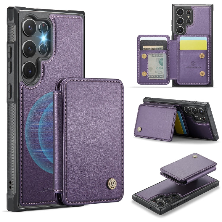 JEEHOOD J05 Business Magnetic Style RFID Leather Phone Case, For Samsung Galaxy S23 FE 5G, For Samsung Galaxy S23 Ultra 5G, For Samsung Galaxy S20 FE, For Samsung Galaxy S22 Ultra 5G