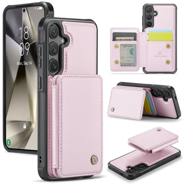 JEEHOOD J05 Business Magnetic Style RFID Leather Phone Case, For Samsung Galaxy S25 Ultra 5G, For Samsung Galaxy S24 FE 5G, For Samsung Galaxy S24+ 5G, For Samsung Galaxy S24 5G