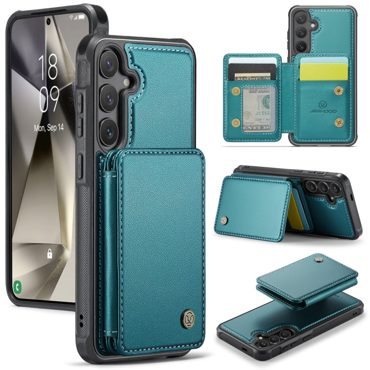 JEEHOOD J05 Business Magnetic Style RFID Leather Phone Case, For Samsung Galaxy S25 Ultra 5G, For Samsung Galaxy S24 FE 5G, For Samsung Galaxy S24+ 5G, For Samsung Galaxy S24 5G