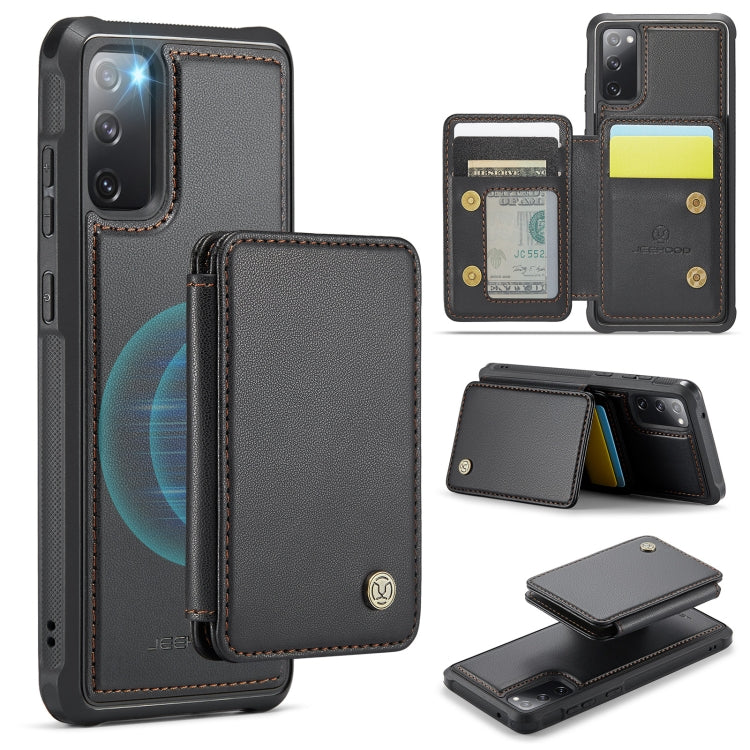 JEEHOOD J05 Business Magnetic Style RFID Leather Phone Case, For Samsung Galaxy S20 FE, For Samsung Galaxy S22 Ultra 5G