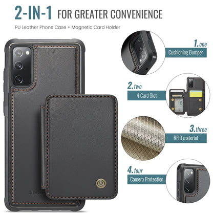 JEEHOOD J05 Business Magnetic Style RFID Leather Phone Case, For Samsung Galaxy S20 FE, For Samsung Galaxy S22 Ultra 5G