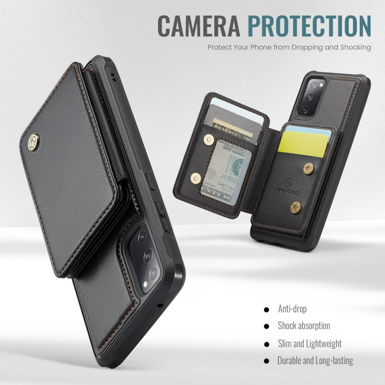 JEEHOOD J05 Business Magnetic Style RFID Leather Phone Case, For Samsung Galaxy S20 FE, For Samsung Galaxy S22 Ultra 5G
