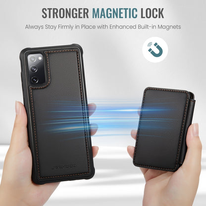 JEEHOOD J05 Business Magnetic Style RFID Leather Phone Case, For Samsung Galaxy S20 FE, For Samsung Galaxy S22 Ultra 5G