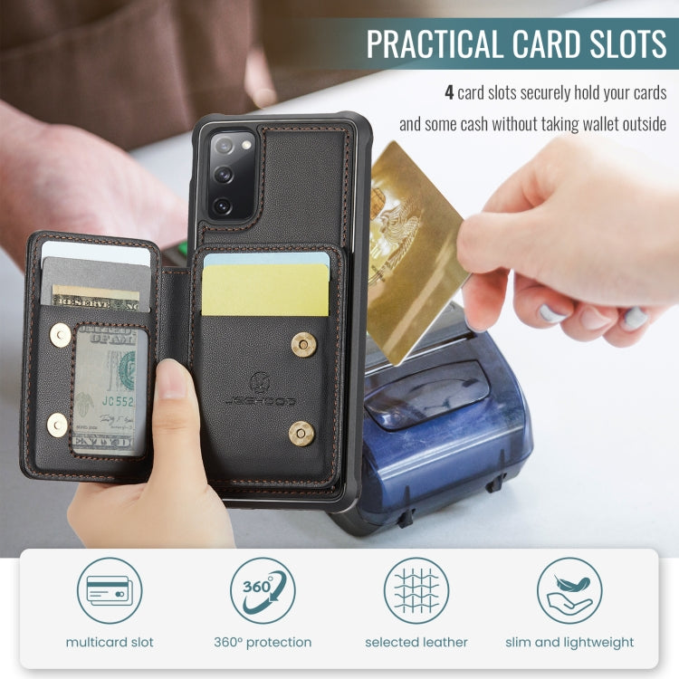 JEEHOOD J05 Business Magnetic Style RFID Leather Phone Case, For Samsung Galaxy S20 FE, For Samsung Galaxy S22 Ultra 5G