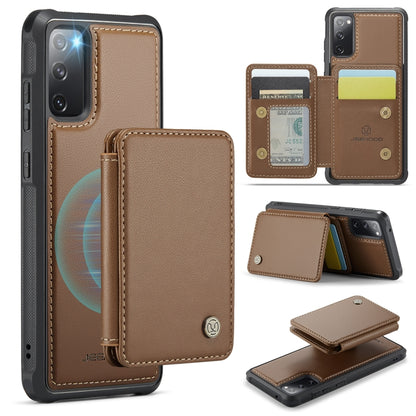 JEEHOOD J05 Business Magnetic Style RFID Leather Phone Case, For Samsung Galaxy S20 FE, For Samsung Galaxy S22 Ultra 5G