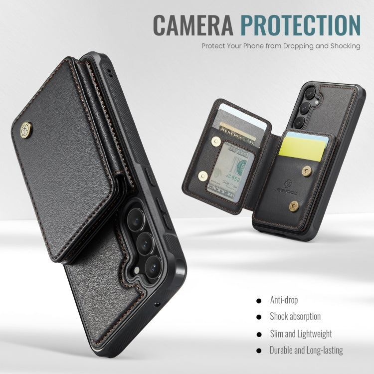 JEEHOOD J05 Business Magnetic Style RFID Leather Phone Case, For Samsung Galaxy S23 FE 5G, For Samsung Galaxy S23 Ultra 5G, For Samsung Galaxy S20 FE, For Samsung Galaxy S22 Ultra 5G