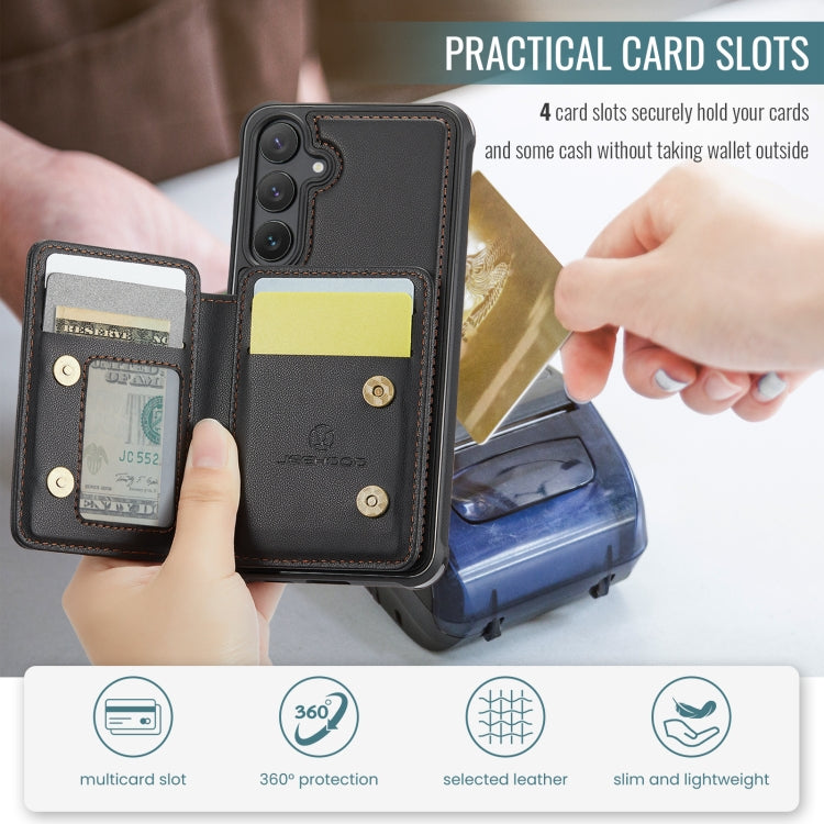 JEEHOOD J05 Business Magnetic Style RFID Leather Phone Case, For Samsung Galaxy S23 FE 5G, For Samsung Galaxy S23 Ultra 5G, For Samsung Galaxy S20 FE, For Samsung Galaxy S22 Ultra 5G