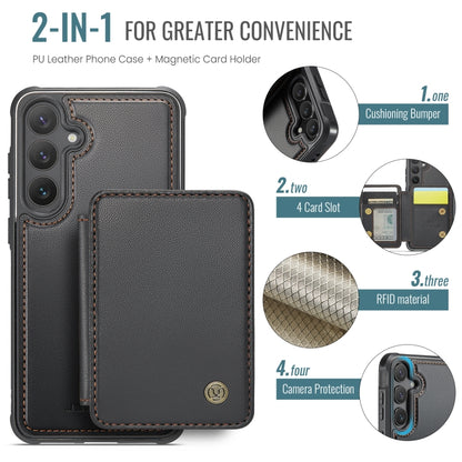 JEEHOOD J05 Business Magnetic Style RFID Leather Phone Case, For Samsung Galaxy S24 FE 5G, For Samsung Galaxy S24+ 5G, For Samsung Galaxy S24 5G, For Samsung Galaxy S23 FE 5G