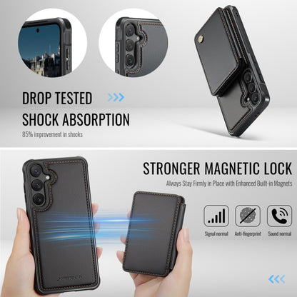 JEEHOOD J05 Business Magnetic Style RFID Leather Phone Case, For Samsung Galaxy S24 FE 5G, For Samsung Galaxy S24+ 5G, For Samsung Galaxy S24 5G, For Samsung Galaxy S23 FE 5G
