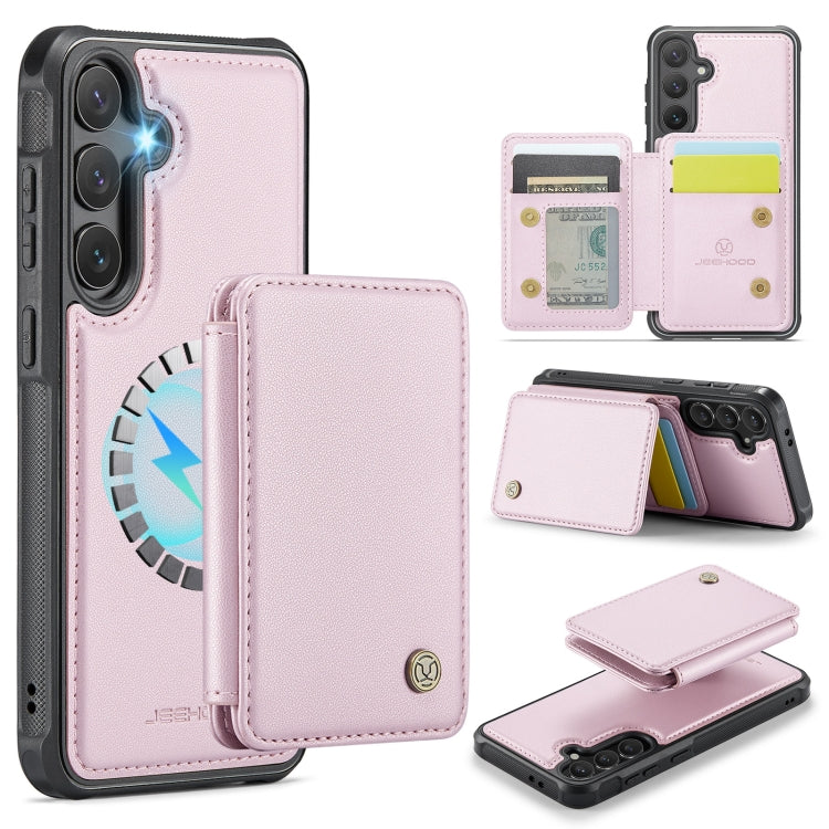 JEEHOOD J05 Business Magnetic Style RFID Leather Phone Case, For Samsung Galaxy S25 Ultra 5G, For Samsung Galaxy S24 FE 5G, For Samsung Galaxy S24+ 5G, For Samsung Galaxy S24 5G