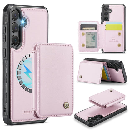 JEEHOOD J05 Business Magnetic Style RFID Leather Phone Case, For Samsung Galaxy S25 Ultra 5G, For Samsung Galaxy S24 FE 5G, For Samsung Galaxy S24+ 5G, For Samsung Galaxy S24 5G