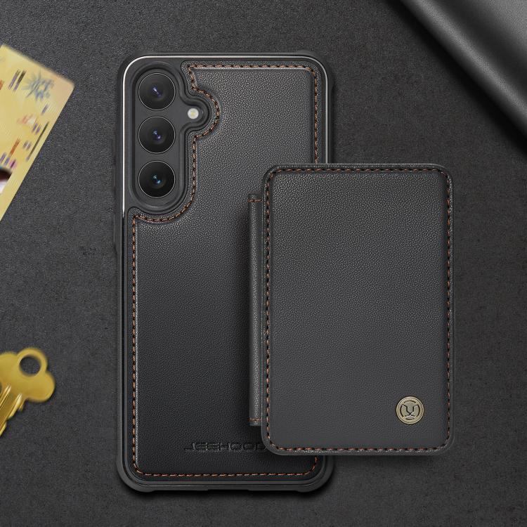 JEEHOOD J05 Business Magnetic Style RFID Leather Phone Case, For Samsung Galaxy S25 5G, For Samsung Galaxy S25+ 5G, For Samsung Galaxy S25 Ultra 5G, For Samsung Galaxy S24 FE 5G