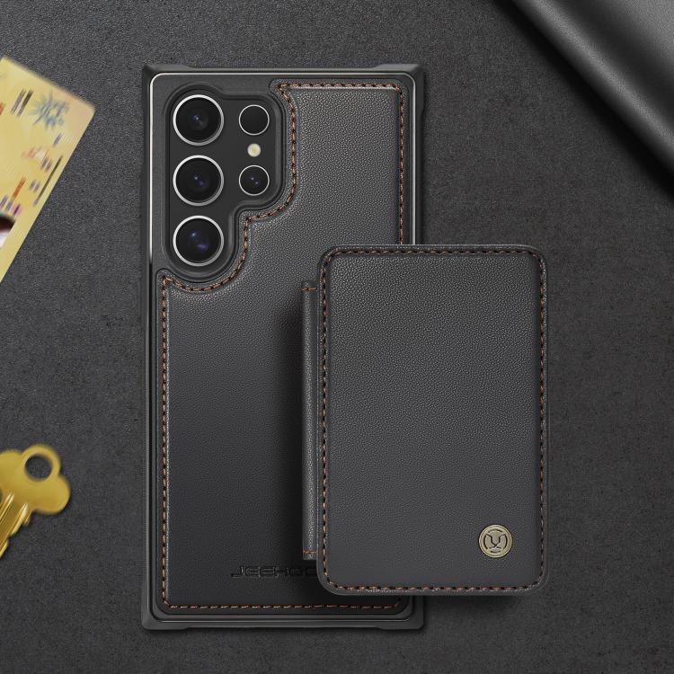 JEEHOOD J05 Business Magnetic Style RFID Leather Phone Case, For Samsung Galaxy S25 Ultra 5G, For Samsung Galaxy S24 FE 5G, For Samsung Galaxy S24+ 5G, For Samsung Galaxy S24 5G