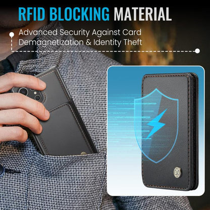 JEEHOOD J05 Business Magnetic Style RFID Leather Phone Case, For Samsung Galaxy S25 Ultra 5G, For Samsung Galaxy S24 FE 5G, For Samsung Galaxy S24+ 5G, For Samsung Galaxy S24 5G