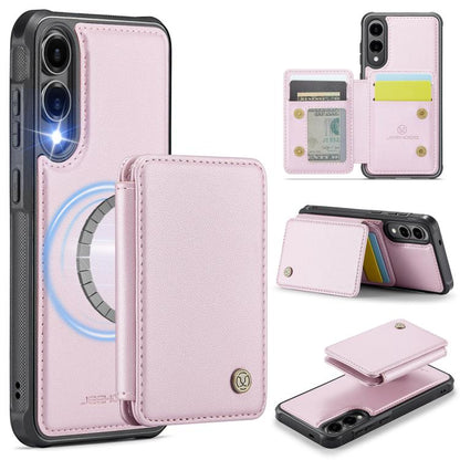 JEEHOOD J05 Business Magnetic Style RFID Leather Phone Case, For Galaxy S25 FE 5G, For Samsung Galaxy S25 Edge 5G, For Samsung Galaxy S25 5G, For Samsung Galaxy S25+ 5G