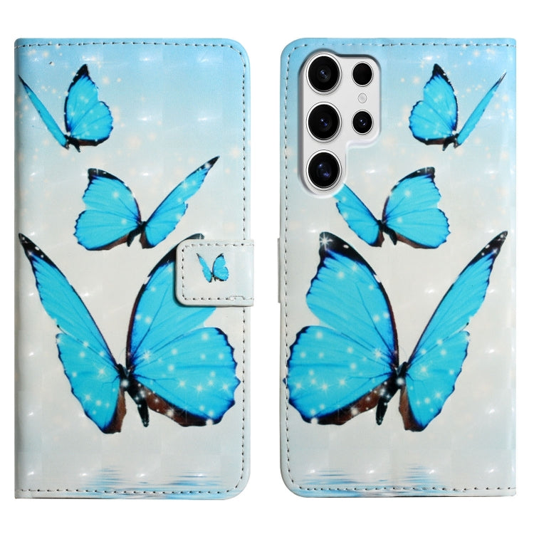 Oil Embossed 3D Drawing Leather Phone Case, For Samsung Galaxy S25+ 5G, For Samsung Galaxy S25 Ultra 5G