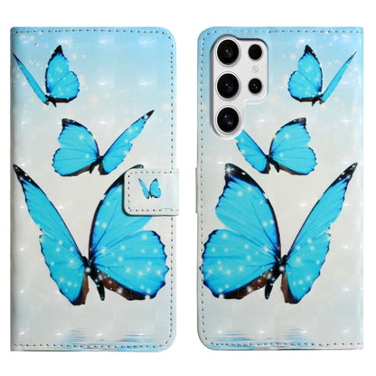 Oil Embossed 3D Drawing Leather Phone Case, For Samsung Galaxy S25+ 5G, For Samsung Galaxy S25 Ultra 5G