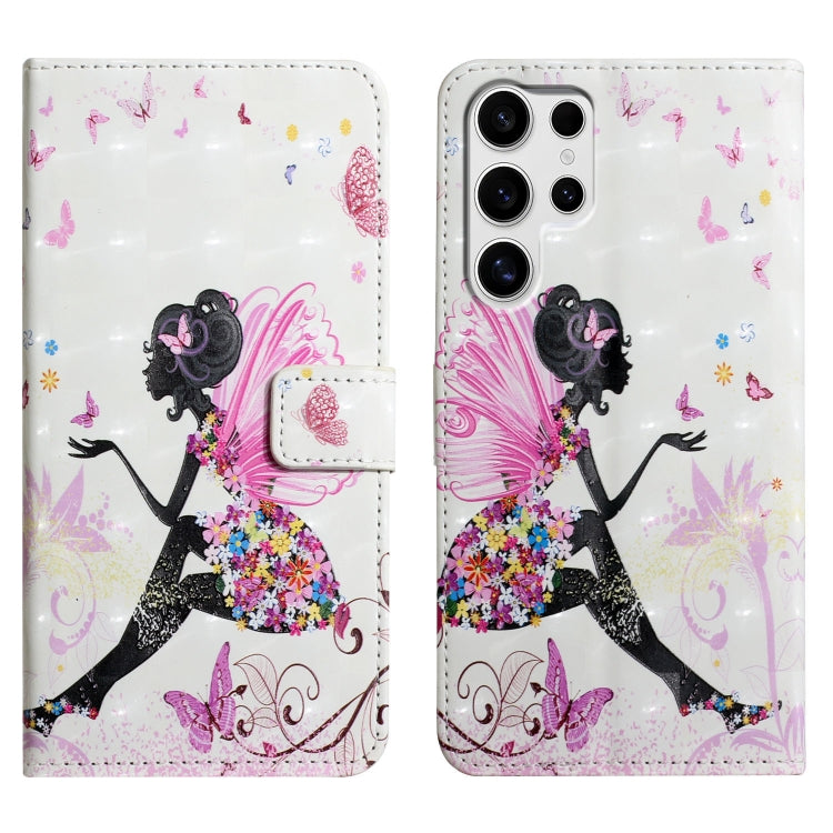 Oil Embossed 3D Drawing Leather Phone Case, For Samsung Galaxy S25+ 5G, For Samsung Galaxy S25 Ultra 5G