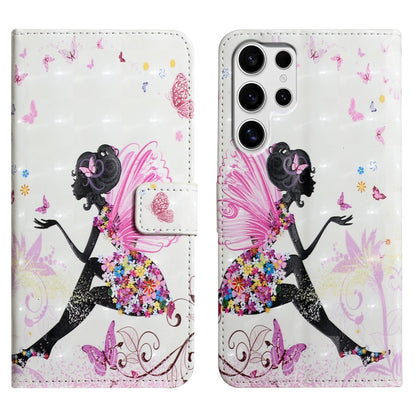 Oil Embossed 3D Drawing Leather Phone Case, For Samsung Galaxy S25+ 5G, For Samsung Galaxy S25 Ultra 5G