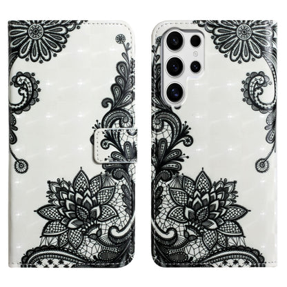 Oil Embossed 3D Drawing Leather Phone Case, For Samsung Galaxy S25+ 5G, For Samsung Galaxy S25 Ultra 5G