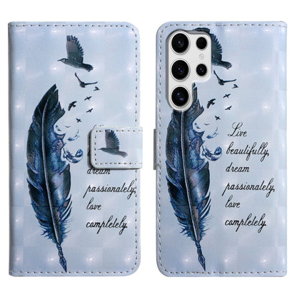 Oil Embossed 3D Drawing Leather Phone Case, For Samsung Galaxy S25+ 5G, For Samsung Galaxy S25 Ultra 5G