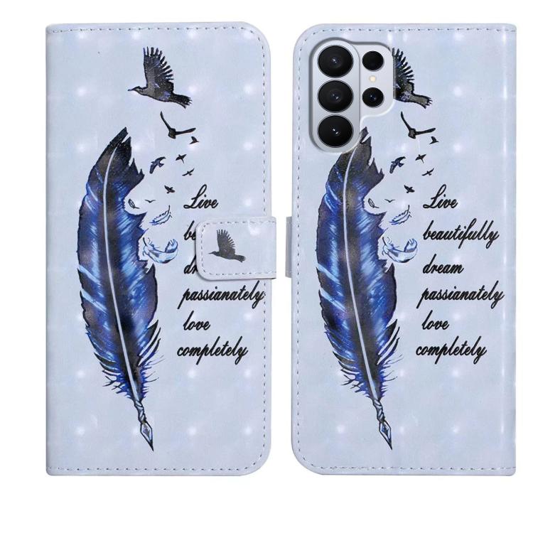 Oil Embossed 3D Drawing Leather Phone Case, For Samsung Galaxy S26 Edge 5G, For Samsung Galaxy S26 Ultra 5G