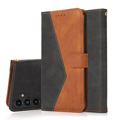 Dual-color Stitching Leather Phone Case, For Samsung Galaxy S25 5G, For Samsung Galaxy S25+ 5G, For Samsung Galaxy S25 Ultra 5G, For Samsung Galaxy S24 FE 5G