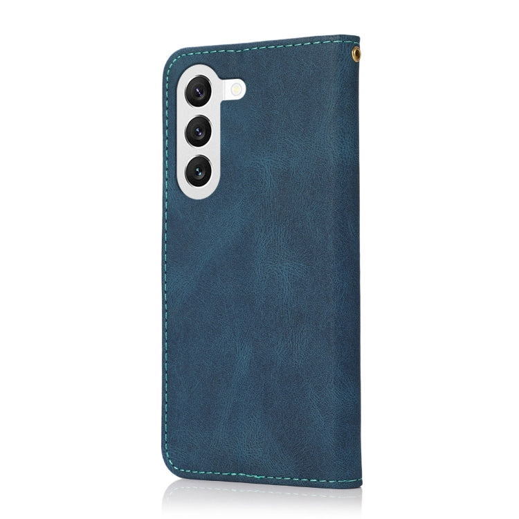 Dual-color Stitching Leather Phone Case, For Samsung Galaxy S25 5G, For Samsung Galaxy S25+ 5G, For Samsung Galaxy S25 Ultra 5G, For Samsung Galaxy S24 FE 5G