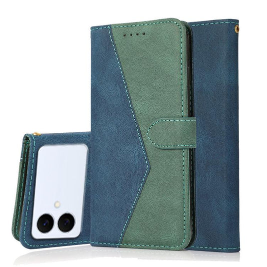 Dual-color Stitching Leather Phone Case, For Samsung Galaxy S26 Edge 5G, For Samsung Galaxy S26 Ultra 5G, For Samsung Galaxy S26 5G, For Samsung Galaxy S25 Edge 5G