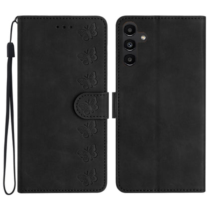 Seven Butterflies Embossed Leather Phone Case, For Samsung Galaxy S25 Edge 5G, For Samsung Galaxy S25 5G, For Samsung Galaxy S25+ 5G, For Samsung Galaxy S25 Ultra 5G