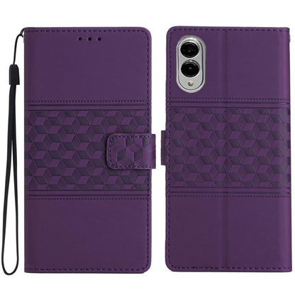 Diamond Embossed Skin Feel Leather Phone Case, For Samsung Galaxy S26 Edge 5G, For Samsung Galaxy S26 Ultra 5G, For Samsung Galaxy S26 5G, For Samsung Galaxy S25 Edge 5G